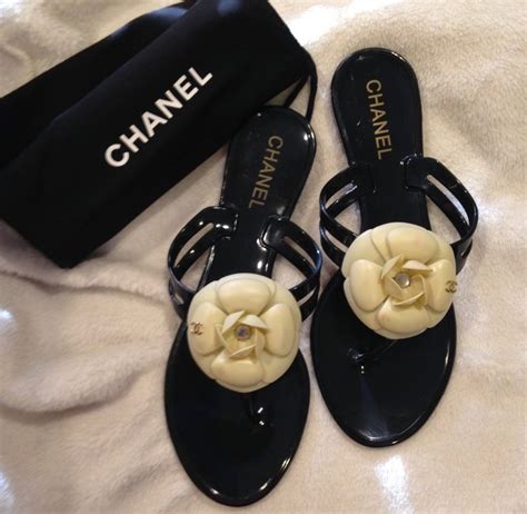 chanel sandals with flower|Chanel inspired sandals.